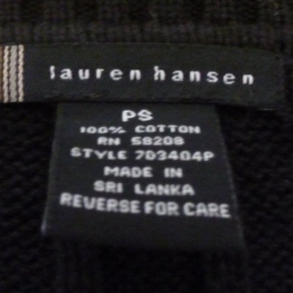 Lauren Hansen SP Black Ribbed Cardigan - Picture 3 of 3